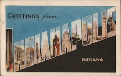 Greetings from Indianapolis Postcard