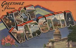 Greetings from West Virginia Postcard