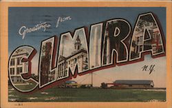 Greetings from Elmira Postcard