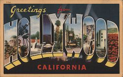 Greetings from Hollywood Postcard