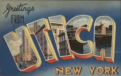 Greetings from Utica New York Postcard Postcard Postcard