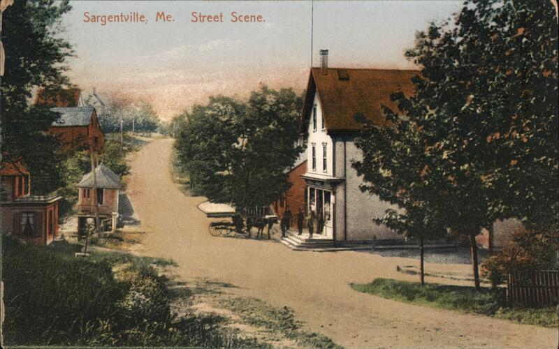 Sargentville, ME. Street Scene Maine
