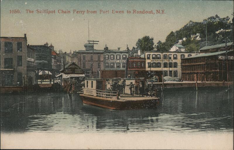The Skillipot Chain Ferry from Port Ewen to Rondout, NY New York