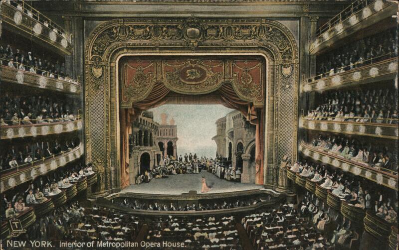 Interior of Metrpolitian Opera House New York