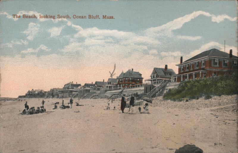 The Beach looking South Ocean Bluff Massachusetts