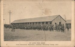 In Line For Mess Postcard