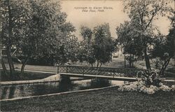 Approach to Water Works Postcard