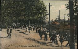 Just Arriving at Canobie Lake Park Postcard