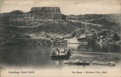 The Ferry, Shoshone Falls Postcard
