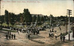 Vinta County COurt House Postcard