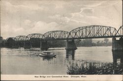 New Bridge over Connecticut River Postcard
