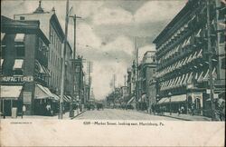 Market Street, Looking East Postcard