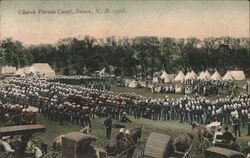Church Parade Camp Postcard