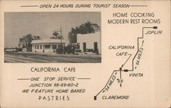 California Cafe Postcard