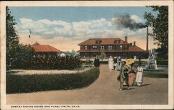 Harvey Eating House and Park Postcard
