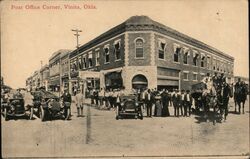 Post Office Corner Postcard