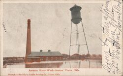Artesian Water Works Station Postcard