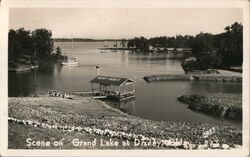 Scene on Grand Lake Postcard