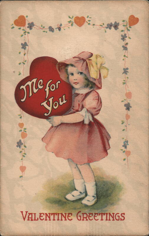 Me for You Valentine Girl Children