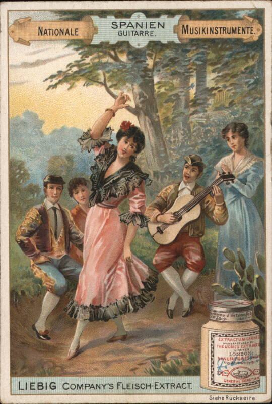 Liebig Spanish Guitar Player Trade Cards