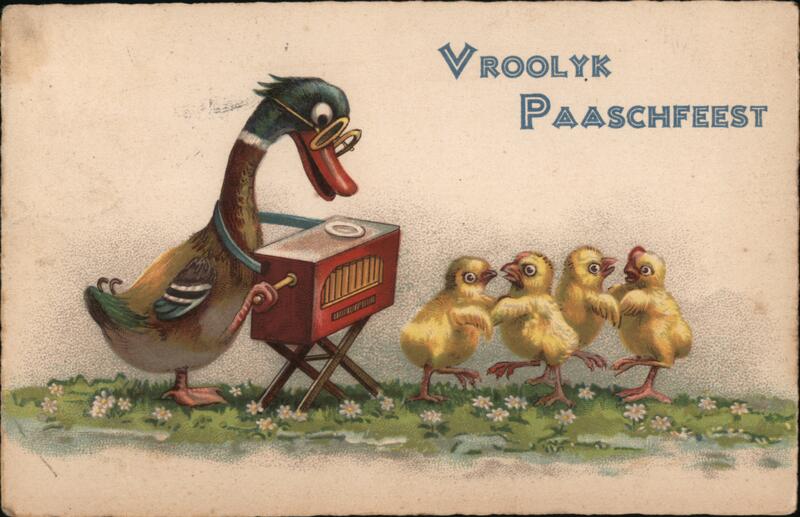 Vroolyk Paaschfeest Duck Germany Easter