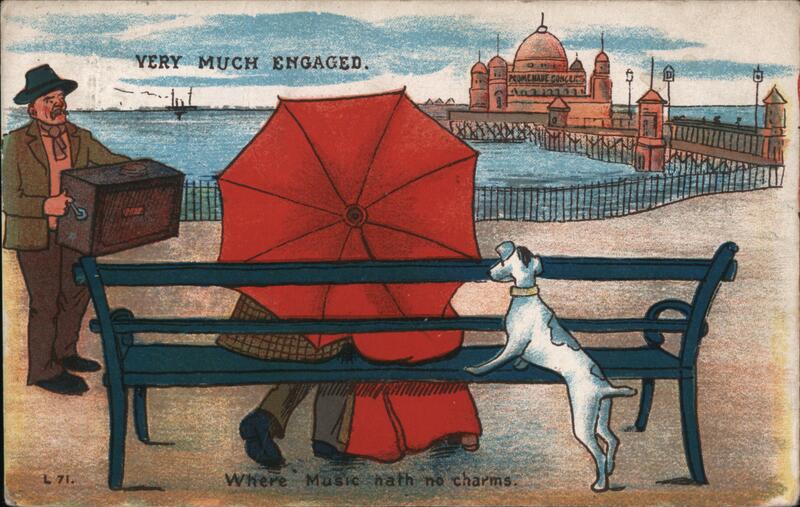 Very Much Engaged Comic Postcard Comic, Funny