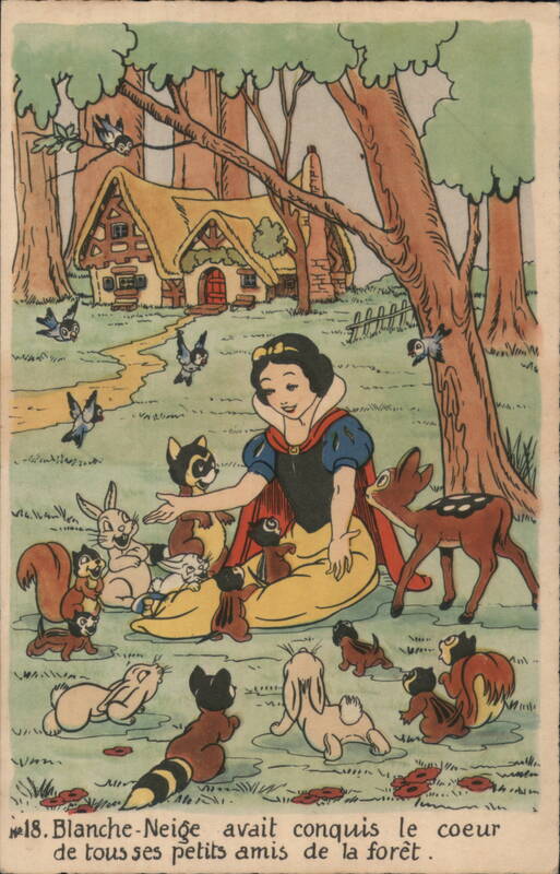 Disney Snow White & Forest Animals Cartoons