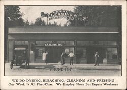 Ideal Cleaning & Pressing Co., Stockton CA Business Card