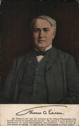 Thomas A. Edison Postcard
