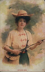 Spring Girl Postcard