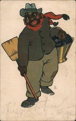 Black Chimney Sweep Postcard Postcard