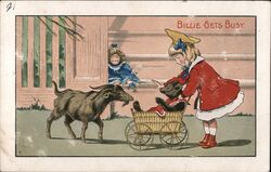 Billie Gets Busy  Postcard Postcard