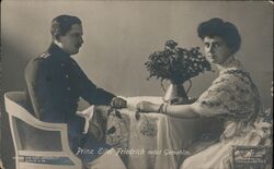 Prince Eitel Friedrich and Wife Postcard