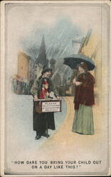 Rainy Day Comic Postcard Postcard