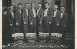 Viking Accordion Band Postcard