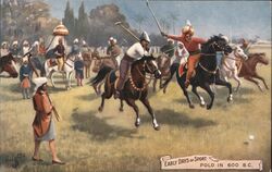Early Days of Sport: Polo Postcard
