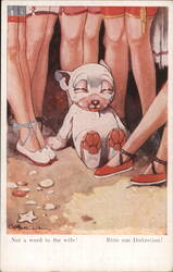 Not a word to the wife Postcard