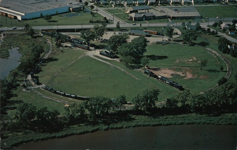Aerial View of National Railroad Museum Green Bay Wisconsin