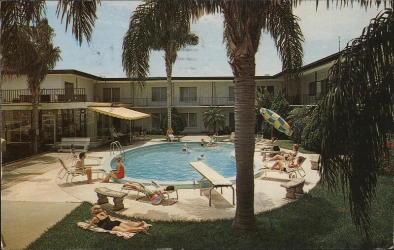 Quality Courts Motel Pool St. Petersburg Florida