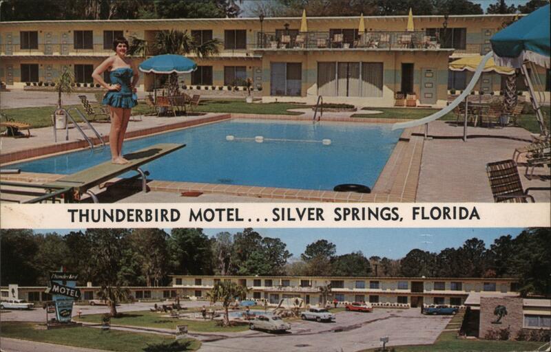 Thunderbird Motel Pool Silver Springs Florida