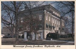 Mississippi County Courthouse, Erected 1919 Postcard