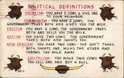 Political Definitions Postcard
