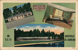 Lakeshore Motor Court Coffee House Postcard