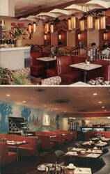 Golden Bear Pancake House Interior Postcard