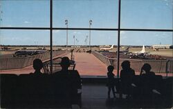 Dallas Love Field Observation Balcony Postcard