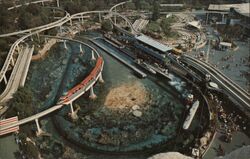 Tomorrowland in Disneyland Postcard