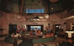 Lobby at Kona Inn Postcard