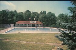 "Waldesrauschen" Swimming Pool Postcard