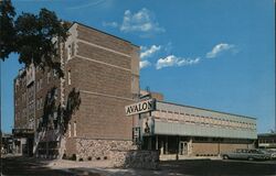 Avalon Motor Hotel Downtown Postcard