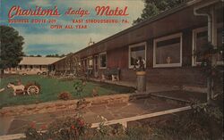 Chariton's Lodge Motel, Business Route 209 Postcard